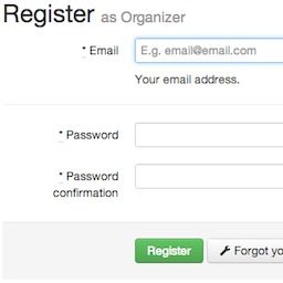 Register organizer